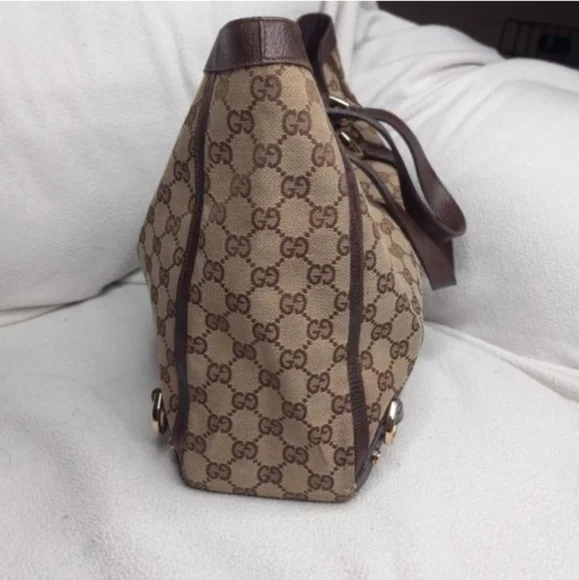 Authentic Gucci GG Monogram Supreme Abbey Canvas Large Tote Bag - Picture 4 of 12